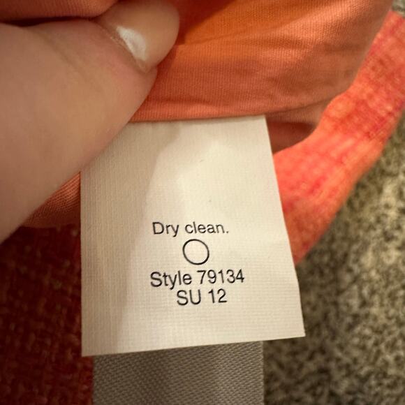 J. Crew orange and pink plaid tweed No. 2 pencil skirt size 8 - Picture 8 of 10